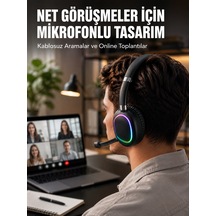 Kablosuz Bluetooth 5.0 Kulaklık Rgb Işıklı Tasarım - Lisinya Lisinya Rgb