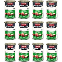 Animonda Gran Carno Sığır Ve Geyikli Köpek Konserve 400 G X 12 Adet