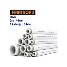 Fırat 40mm 4mt Pn25 Kompozit Pprc Boru, Cam Elyaf Takviyeli, 7b00023040