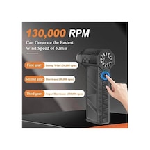 Turbo Jet 130000rpm Şarjlı Turbo Jet Şiddetli Fan Güçlü Hava Üfleyici Araç Süpürgesi 4000 Mah 52m/sec Diğer