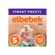 Elbebek Elite Bebek Bezi 5 Numara Junior Fırsat Paketi 112 Adet 4'lü