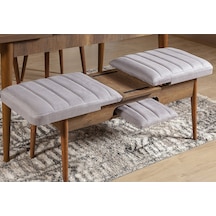 Ahşap Açılır Bench Ceviz Soho Gri