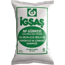 Gübre 50 KG Taban Gübresi Igsaş 20.20.0+(12 So3)+Zn Çinkolu