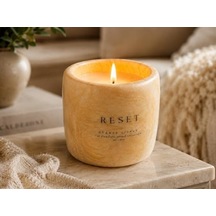 Vmga Beton Soya Mum Portakal & Narenciye Kokulu El Yapımı Dekoratif Cozy Candle, Premium Beton Kap Mum, Minimalist Ev Dekorasyonu Hediye, 100gr İmza Koleksiyonu 50 x 22