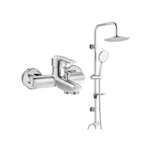 Eca Delta Banyo Bataryası+t-may Banyo Bostan Oval Tepe Duş Takımı Krom