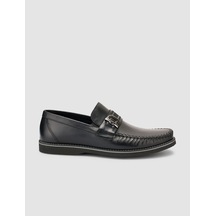 Cabani Miramar %100 Hakiki Deri Siyah Erkek Loafer