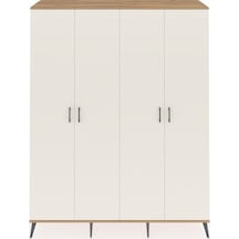 Hyperion Gardrop 10 Raflı 4 Kapaklı 176x44x221 Çam-aytaşı/çam Aytaşı/çam