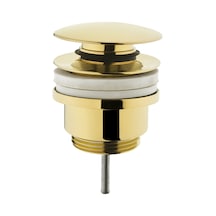 VitrA Yuvarlak Lavabo Süzgeci Universal Basmalı Altın A4514923