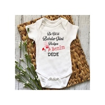 Babylimon Unisex Bebek Beyaz Bu Yıl Ki Babalar Günü Hediyen Benim Dede Baskılı Yarım Kollu Body & Zıbın Beyaz - 101523654 Beyaz