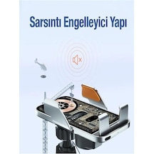 15w Sensörlü Araç İçi Wireless Şarjlı Telefon Tutucu Elite Şeffaf Süper Sessiz Tasarım 2 Mixed