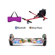 Citymate Elektrikli Kaykay Hoverboard Akıllı Denge 6.5 Inch + Hoverkart + Çanta Extrem5 Paket D19