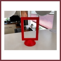 Storeşahin 3d Baskı Modern Fotoğraf Çerçevesi - Masaüstü Ve Raf Üstü Dekoratif Resimlik-kırmızı Shn0720