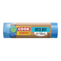 Cook Geri Dönüşüm Çöp Torbası Orta Boy 30'lu - 6 Adet Tarı