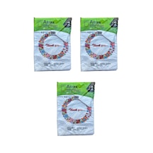 Arma Baskılı Mini Blok Poşet Torba - No : 2 - 25 x 37 CM - Beyaz - 100 Adetlik 3 Paket