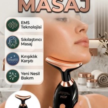 Yüz Ve Boyun Masaj Cihazı Ultrasonik Titreşimli Sıkılaştırıcı Bakım