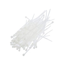 Dayanıklı Beyaz Kablo Bağları 100 X 2.5 Mm 50 Adet