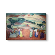 Ayrex Rivera - At The Fountain Of Toledo Tablosu - 90x60cm