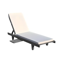 Süngersiz Şezlong Minderi Kılıfı Fermuarlı Impertex Kumaş 180-55-5 Cm 4 Adet