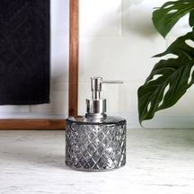 Angg Design Kristal Cam Sıvı Sabunluk - Füme Çok Renkli