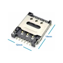 Nano Sim Kart Soket Micro 6 Pin Açılabilir Kilitli Kapak Gsm Akıllı Saat Apple Iphone Uyumlu Cep Telefonu