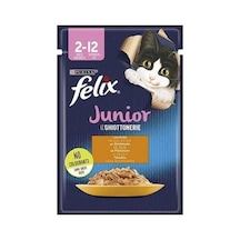 Pouch Junior Tavuklu Yavru Kedi Konservesi 85 Gr