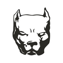 Pitbull Sticker 20 X 24 Cm