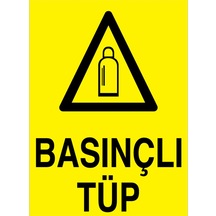 Basınçlı Tüp Uyarı Tabelası - 35x50 Foreks - Tü3