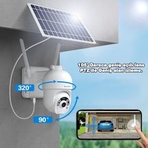 S10-PRO 4G Sim Kartlı Pilli Solar Dış Ortam 360° Güvenlik Kamera