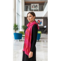 Gönülden Tasarım 150x50 Cm Penye Bürümcük Kadın Fular Şal Renkli