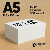 İnformal Fotokopi Kağıdı Premium Kalite A5 80 Gr 500 Yaprak