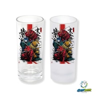 Samuray Kediler Buzlu / Buzsuz Seçenekli Rakı Bardağı 1 Adet Şık Sunum Bardağı 0211