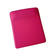 Fuşya Kum Desen Bilek Destekli Kaymaz Taban Bilgisayar Notebook Mouse Pad - Bileklikli Mauspad