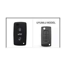 Peugeot Uyumlu 107 207 307 407 308 607 Uyumlu 3 Tuş Silikon Anaht