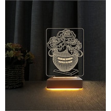 3d Led Masa Lambası Doğum Günü
