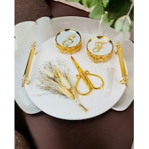 Commitment Polyester Söz Nişan Tepsisi Siyah Siyah