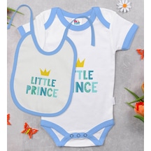 Bk Kids Little Princess Tasarımlı Mavi Bebek Body Zıbın Ve Mama Ö Çok Renkli