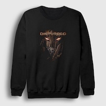 Presmono Unisex Immortalized Disturbed Sweatshirt Siyah