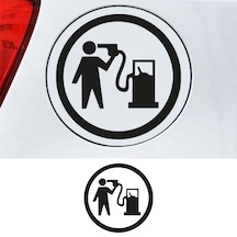 Yakıt Deposu Depo Kapağı Sticker, Oto Sticker 8x8 Cm