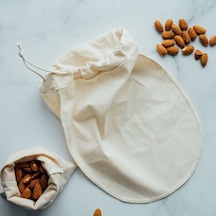 Bitkisel Süt Torbası Yoğurt Süzme Kesesi Yıkanabilir Keten