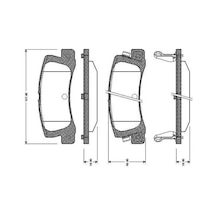 Toyota Corolla Ze112 Arka Fren Balatasi 2000-2002 Bosch 0986tb2109