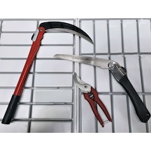 Orak Tırpan Bağ Testeresi Katlanır Ağaç Dal Kesme Budama Testeres