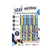 Uzay Macerası Kurşun Kalem 12 Adet Faber Castell Yuvarlak Gövdeli Siyah Kurşun Kalem Yumuşak Yazım Kolay Tutuş Kaliteli Okul Çok Renkli