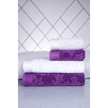 Özdilek Pasterol Best Set Hamam Takımı Havlu Seti K. Lila - Gri Çok Renkli
