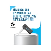 Araç İçi Bluetooth Aux Müzik Ve Telefon Görüşmesi Adaptörü