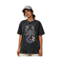 Sevbano Scorpions Rock Metal Müzik Grubu Ön Baskılı Unisex Oversize Vinta Siyah