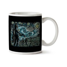 Star Wars Van Gogh Starry Wars İki Tarafı Baskılı Kupa Bardak Çok Renkli