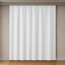 Blackout Karartma Fon Perde, Siparişe Özel Dikim Gündüz Bile Karartır, Isı Yalıtımlı Tek Kanat Düz Kornişe Hazır Beyaz, 250 Cm Genişlik X 240 Cm Uzunluk Çok Renkli