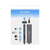 Tkz Blueendless Type C To 2 Usb 3.0/1 Sd/ 1 Tf / 1 Hdmı Çevirici Macbook Pro 01