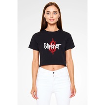Startmore Adrift Ko Butadigi Slipknot Siyah Crop Top Tişört Ct1010 Siyah