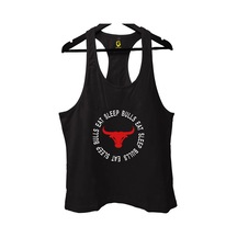 Top Glory Bulls Siyah Gym Fitness Tank Top Sporcu Atleti